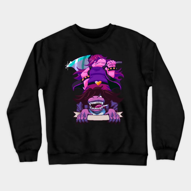 Susie - Deltarune Crewneck Sweatshirt by maverickmichi